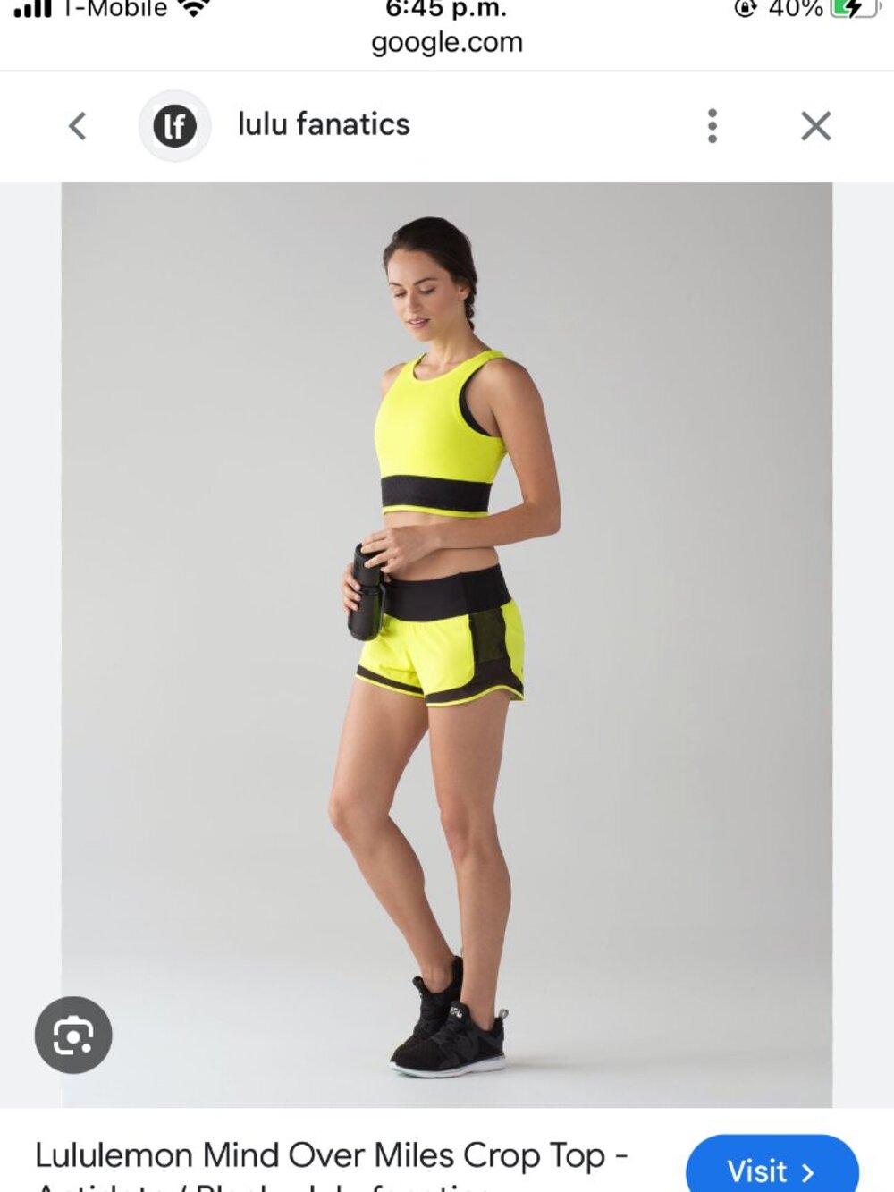 Lululemon 4 Mind Over Miles Antidote Black Yellow Shorts w Pocket Sz 4Excellent